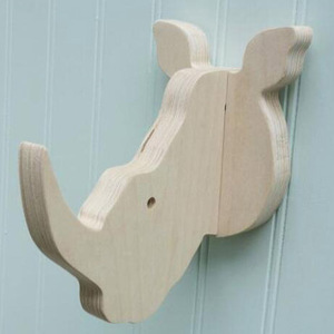 Chiave di legno Gancio di testa di Orso appendiabiti da parete in betulla porta occhiali da sole gancio chiave - Product Image 6