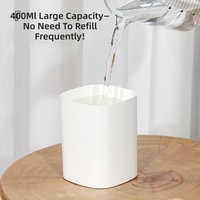 Humidificateur compact de 400 ml, petit humidificateur personnel portable, fonctionnement silencieux pour la maison, le bureau, le voyage, la chambre de bébé