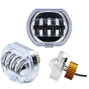 Accessoires de voiture, phare de moto LED 4SMD, Angel Eye Devil Eye, ampoule H4 12V, 30W, 3000 lumens, 6000K-6500K, montage universel - Product Image 1