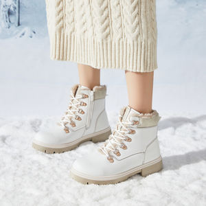 הסיטונאי מגפי קרסול מזג אוויר שלג לנשים רוכסן מעור עמיד למים לגברים - Product Image 4