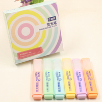 Fabricants de stylos surligneurs STA série pastel marqueurs fluorescents surligneur à pointe plate personnalisé