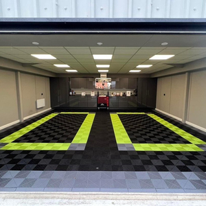 Dalles de <span class=keywords><strong>garage</strong></span> antidérapantes en PP emboîtables 40x40cm, design chinois, épaisseur 18mm, pour <span class=keywords><strong>garage</strong></span>, atelier, hôpital - Product Image 1