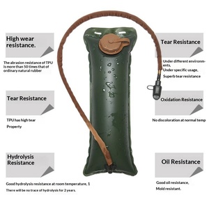 Sacca d'Acqua Portatile da 3L per Uso Alimentare, Grande Capacità per Corsa, Alpinismo, Escursionismo e Cross Country - Product Image 2