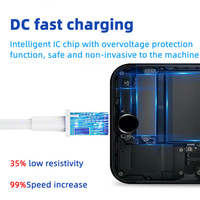 Câble de charge Type-C 8 broches blindé en cuivre pur - CM-8P, gaine PVC, charge rapide 3A, cordon de données pour téléphones portables, imprimantes, scanners