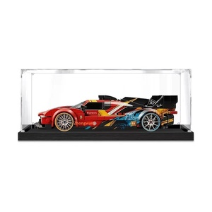 Vitrina Acrílica Transparente para Figuras de Autos Deportivos 499P y <span class=keywords><strong>LEGO</strong></span> 77261, Caja a Prueba de Polvo para Almacenamiento de Figuras - Product Image 5