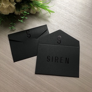 Tùy chỉnh màu đen lá dập nóng giấy kraft và tráng các tông phong bì cho thẻ đồ trang sức/quà tặng chứng từ túi - Product Image 6