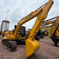 Excavatrice sur chenilles d'occasion Komatsu PC130, hydraulique, de taille moyenne, importée du Japon, à vendre