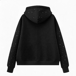 Sweat à capuche <span class=keywords><strong>pour</strong></span> homme avec sublimation, strass, fermeture éclair, design scintillant sur toute la surface, style Y2K, en <span class=keywords><strong>coton</strong></span> et polyester - Product Image 6