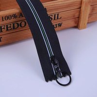3 #   5 #   Fermeture éclair en nylon à rayures de couleur personnalisée, fermeture éclair à tirette ronde pour vêtements, sacs à dos, accessoires de tente