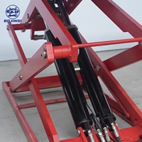 Elevador de Tijera para Autos de 4000 kg de Alta Calidad Directo de Fábrica, Elevador Hidráulico Ultra Delgado para Vehículos BJS BJS2828 con Capacidad de Elevación de 1860 mm