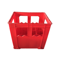 Matériel vierge 550 ml 24 bouteilles Caisse en plastique pour bière Caisse pour soda Caisse pour vin