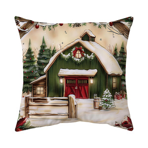 Fodera per cuscino natalizia <span class=keywords><strong>Temu</strong></span>, morbida fodera in peluche corto per decorazioni divano, federa decorativa per cuscini natalizi - Product Image 5