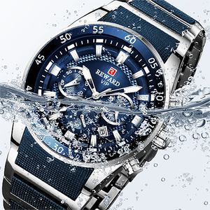 Personaliza Tu Propio Logotipo en el Dial REWARD RD81011M 81011 Reloj de Hombre de Acero Inoxidable de Alta Calidad, Lujoso, para Negocios, Resistente al Agua - Product Image 5