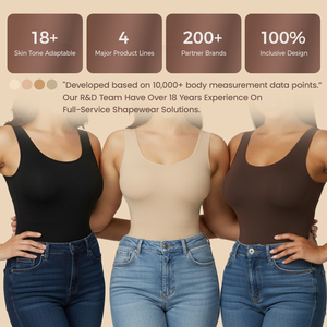 S-SHAPER Hochwertige Nahtlose Spandex-Shapewear-Tops Push-Up Gepolsterte Tanktops Atmungsaktive Körperformende Glatte Bodyshaper Camisole - Product Image 4