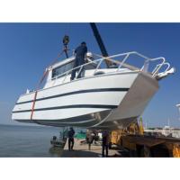 Usine de bateaux chinois-Catamaran léger en aluminium Bateau de pêche 7.9m Catamaran Cabine Bateau à vendre Australie