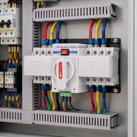 Saklar Transfer Otomatis 2P 3P 4P 63A 125A Dual Power ATS Changeover Switch untuk Tenaga Cadangan Darurat Surya CE ODM OEM