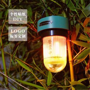 Retro Lamp <b>Camping</b> <b>Lantern</b> <b>LED</b> Rechargeable Warm White Light Outdoor Tent Awning Use - Product Image 3