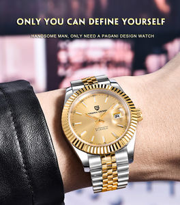 นาฬิกาข้อมือผู้ชาย <span class=keywords><strong>PAGANI</strong></span> <span class=keywords><strong>DESIGN</strong></span> รุ่น PD-1645 ระบบจักรกล แบรนด์ดัง ใช้กลไก <span class=keywords><strong>NH35</strong></span> นาฬิกาอัตโนมัติ กันน้ำ 100 เมตร ตัวเรือนสแตนเลส - Product Image 2