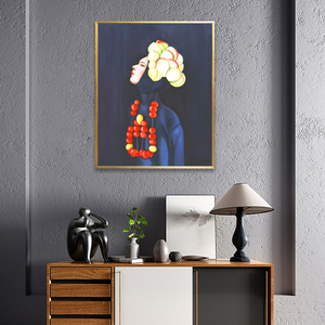 Trang trí nội thất phụ nữ handmade <span class=keywords><strong>canvas</strong></span> sơn dầu trừu tượng chân dung tay sơn tường nghệ thuật - Product Image 6