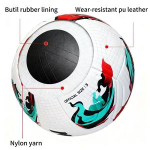 Balón de Fútbol de Cuero, Balón de Fútbol Profesional, Balones de Fútbol con Unión Térmica, Balón de Fútbol Profesional Talla 5 - Product Image 2