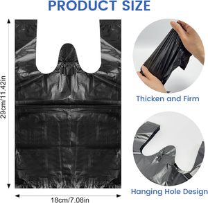 ถุงขยะส่วนบุคคลหัวหม่าเหิงชุน, ถุงใส่ผ้าอนามัยสีดำ, ถุงขยะขนาดเล็ก, 300 แพ็ค, ถุงขยะพลาสติกมีหูหิ้ว - Product Image 4