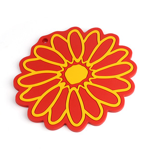 Creative Double-Sided Sunflower <b>Silicone</b> Plate <b>Mat</b> Modern Heat Insulation Dining Table <b>Mat</b> Washable for Tea Cup Bowl Pad - Product Image 2