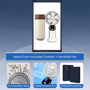Set Regalo Aziendale Personalizzato con Thermos da 300ML e Mini Ventilatore Articoli Promozionali per Dipendenti Confezione Regalo Aziendale - Product Image 2