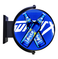 Boîte à lumière LED circulaire en acrylique RuiQi RQ-00322, écologique, étanche, haute luminosité, pour usage intérieur/extérieur, Chine