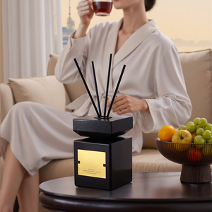 Trang chủ thanh lịch phòng tắm gốm lửa miễn phí hương liệu hương thơm Bộ quà tặng trang trí nội thất tinh dầu sậy khuếch tán - Product Image 4