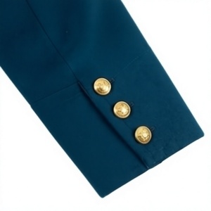 Blazer d'hiver croisé pour homme, couleur unie, manches longues, boutonnage frontal, en tissu, style uniforme - Product Image 5