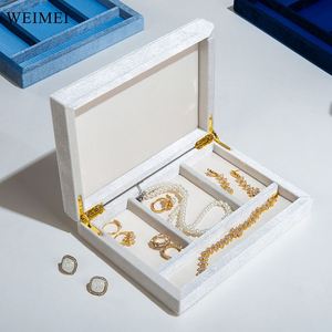 WEIMEI Terciopelo Joyero Collar Embalaje Portátil Caja de Regalo Personalizado - Product Image 2