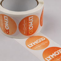 Rollos de Etiquetas Adhesivas Personalizadas con Logotipo de Empresa, Resistentes al Agua y Duraderas