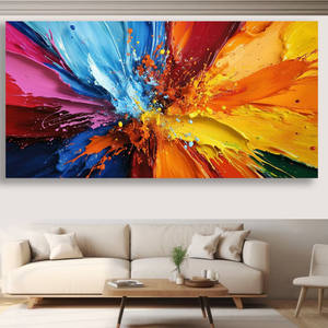 Arte Abstracto de Pared Grande, Impresión en Lienzo, Decoración de Pared con <span class=keywords><strong>Graffiti</strong></span> Colorido para Sala de Estar, Dormitorio, Comedor, Oficina en Casa, Moderno - Product Image 2