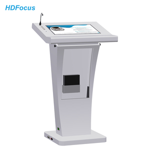 Podium numérique interactif à écran frontal HD avec microphone sans fil pour événements et conférences éducatives - Product Image 1