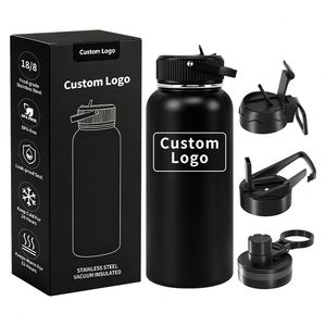 Bouteilles d'eau isothermes en acier inoxydable sous vide de 32 oz à double paroi avec logo personnalisé pour le sport et les activités de plein air – Vente en gros - Product Image 1