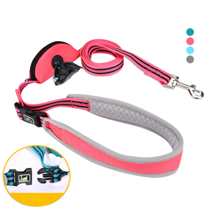 All'ingrosso una nuova generazione di guinzaglio esterno in nylon per animali domestici multifunzionale a mani libere con distributore di sacchetti per cani - Product Image 1