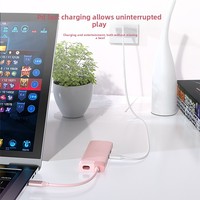 Hub USB Type-C en métal 7-en-1 pour USB 2.0, USB 3.0, prise en charge 4K, lecteur de carte SD, station d'extension pour ordinateur portable, transfert de données, multifonction (Intérieur)