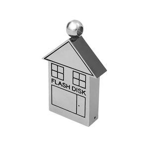 Clé USB en métal 2.0 1 Go 2 Go 4 Go, Clé USB 3.0 16 Go 32 Go 64 Go, Clé USB de 16 Go, 32 Go, 64 Go, Clé USB en forme de maison, Clé USB cadeau - Product Image 4