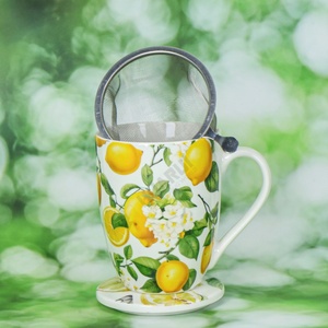 Tùy chỉnh chanh Thiết kế gốm Tea Cup với Infuser và <span class=keywords><strong>SS</strong></span> lọc cao cấp trà lọc cốc - Product Image 6
