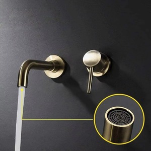 Robinet Mitigeur Mural Monocommande Moderne en Nickel Brossé avec Valve Céramique Encastrée pour Lavabo de Salle de Bain d'Hôtel - Nouveauté 2025 - Vente Flash - Product Image 3