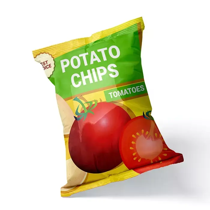 Atacado chips sacos de embalagem logotipo personalizado laminado porcas de plástico folha de alumínio de alimentos batatas fritas saco de embalagem