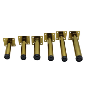 Fabbrica piedi nero moderno proiettore metà mobili Hardware prezzo a buon mercato sala da pranzo oro ferro regolabile gamba del tavolo - Product Image 5