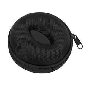 Custom Round <b>Storage</b> Watch Zipper <b>Box</b> for Fits All Wristwatches, Carbon Fiber Smart EVA Portable Watch Travel Roll Case - Product Image 3
