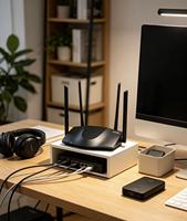 Routeur sans fil double bande Gigabit WiFi 6 AX1800 Tenda AX1803 d'occasion Xinsuhang, 1774 Mbps, 4 antennes 6dBi, OFDMA, MU-MIMO, WPA3