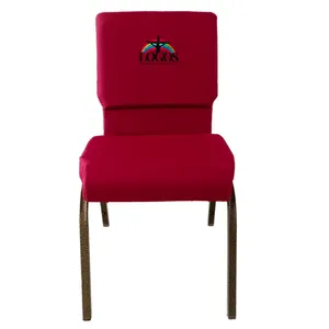 Silla de iglesia de nuevo diseño, sillas de Iglesia apilables de metal, <span class=keywords><strong>atril</strong></span> de metal, púlpitos de iglesia a la venta con brazos - Product Image 2