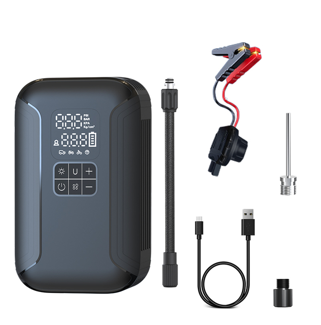 NEWO 2024 New Arrival Multifunction Car Jump Starter 3in1 Air Compressor Portable Car Battery Charger and Tire Inflator
