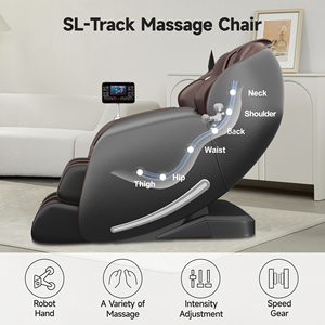 Bluetooth-Audio 3D-Schwerelosigkeits-Massagesessel mit SL-Schiene und Taillenheizung für Zuhause - Product Image 2