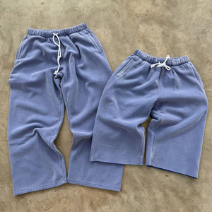 Fabricant de vêtements <span class=keywords><strong>Zom</strong></span>, pantalons courts en coton French Terry personnalisés imprimés, shorts de survêtement - Product Image 2