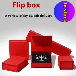 Magnetic Ring Necklace Jewelry Packaging Customizable Logo Paper <b>Box</b> - Product Image 3