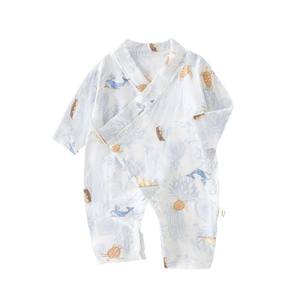 Combinaison d'été décontractée respirante <span class=keywords><strong>pour</strong></span> nouveau-né, motif <span class=keywords><strong>de</strong></span> dessin animé, douce, 100% coton, manches longues, barboteuse <span class=keywords><strong>pour</strong></span> bébé - Product Image 5